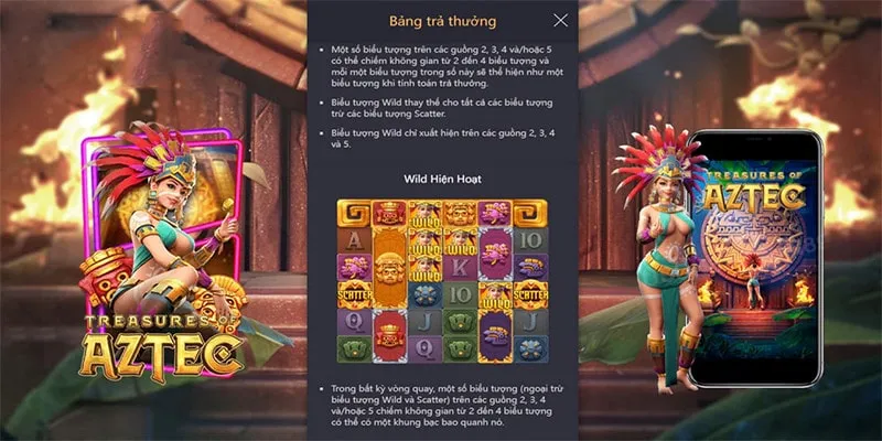 Luật chơi cơ bản nhưng đặc sắc của game kho báu aztec